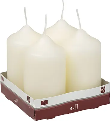 Produktbild von Stumpenkerze 4er Champagn 50x90mm