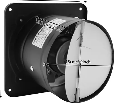 Immagine prodotto di Ventilatore di scarico, montato a parete, alta velocità, 15 cm