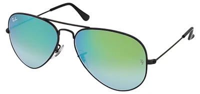 Produktbild von Ray-Ban AVIATOR FLASH LENSES GRADIENT, Erwachsener, Männlich, Pilot, Vollrand, Schwarz, Schwarz