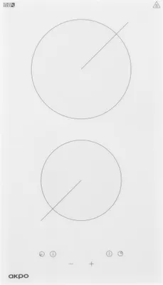 Obrázek produktu pro Akpo PKA 30 830/2, Černá, Bílá, Vestavěné, 30 cm, Keramický, 2 zóna/zón, 2 zóna/zón