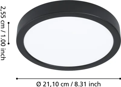 Obrázok produktu pre EGLO FUEVA 6-Z, LED, 1400 lm, IP44, Čierna