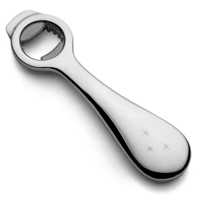 All-in-One Flaschen- und Dosenöffner, Edelstahl, ergonomisch, silber