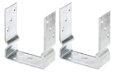 Immagine prodotto di Supporti per montanti a U Alberts, 121x150 mm, zincati a caldo, da avvitare, profondità 60 mm