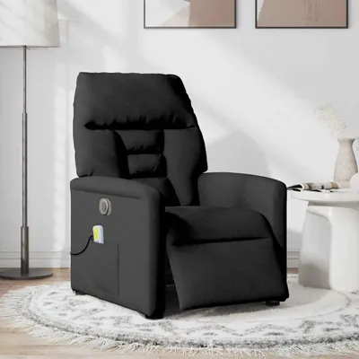 Produktbild von vidaXL Massagesessel Elektrisch Schwarz Stoff
