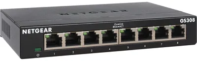 Produktbild von Switch / 8-Port Gigabit Ethernet unmanaged Switch für SMB Metallgehäuse, Desktop, lüfterlos, Metallports