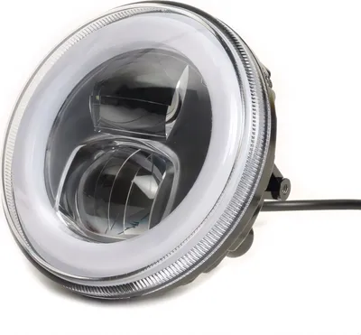 Produktbild von Scheinwerfer Moto Nostra 12V LED HighPower Ø 120mm 12V DC mit Zulassung für Lambretta LI, TV (Serie 1-3), Jet, Vespa SS50, SS90, PV125, ET3, Super, VNB, VBA, VBB, GS150, GS3, GS160, GS4 (VSB1T)