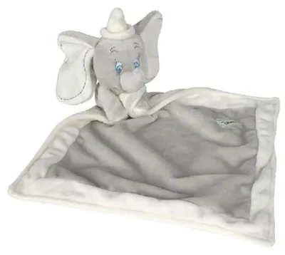 Image de Doudou plat gris : dumbo l'éléphant - peluche disney - bébé - naissance - nicotoy