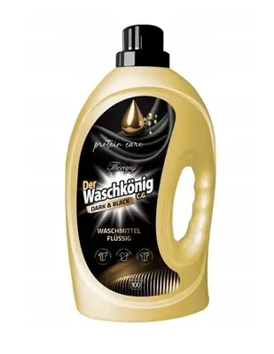 A bottle of laundry detergent.