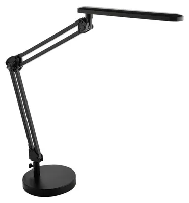 LED-Bürolampe mit Doppelarm, 20 LEDs, 7W, schwarz