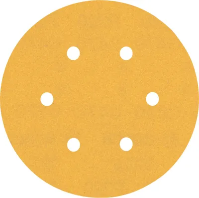 Produktbild von BOSCH ZUBEHÖR 50x Expert C470 Schleifpapier mit 6 Löchern (für Hartholz, Farbe auf Holz, Ø 150 mm, Körnung 220, Exzenterschliff)