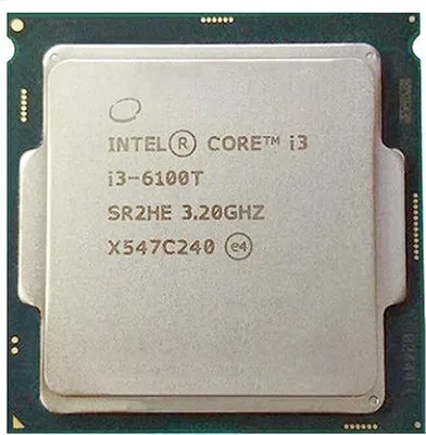 Immagine prodotto di Processore Cpu Desktop Intel Core I3 6100t Lga 1151 Dualcore 3,2 Ghz Bulk