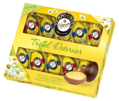 Verpoorten Eierlikör Pralinen Trüffelmischung Ostereier Packung 200g