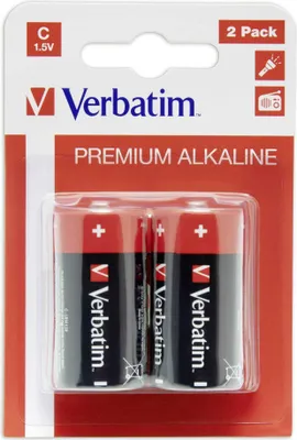 Produktbild von 1x2 Verbatim Alkaline Batterie Baby C LR 14               49922