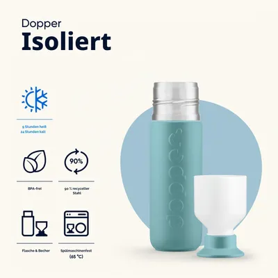 Immagine prodotto di Dopper Bottlenose Bottiglia termica da 350 ml con tazza