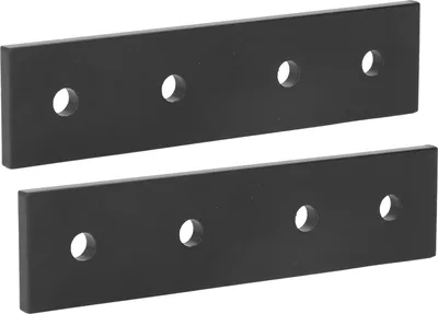 Produktbild von 2 Stück 4-Loch-Verbindungsplatten, flache, gerade Winkel aus Aluminiumlegierung, Metallbefestigungszubehör 2020