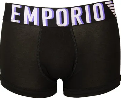 Immagine prodotto di Boxer uomo EMPORIO ARMANI parigamba elastico a vista logato cotone elasticizzato underwear articolo 111389 4R516, EUR S - CN 165/90 - BR P - MX CH, Cotone 95%,Spandex 5%