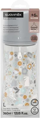 Produktbild von Suavinex Wunderland Physiologisch L 360 ml Liberty blau