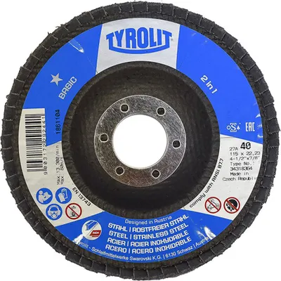 Image de Disque à Rabat Tyrolit Za40 Ponçage Agressif Et Durable - Tyrolit
