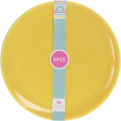 Produktbild von Excellent Houseware Teller 21 cm, 6 Stück Kunststoff