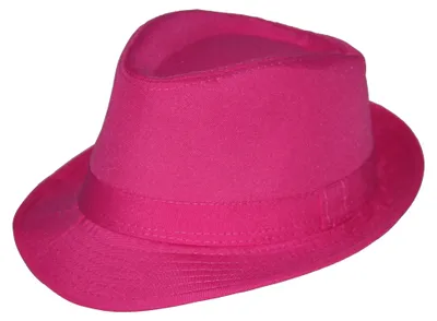 Produktbild von Pinker Panamahut Fedora für Sommer und Fasching