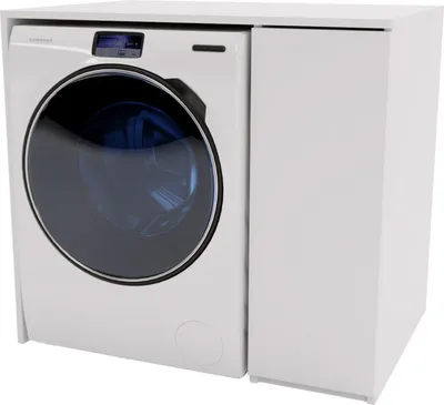Immagine prodotto di ARMADIO PER LAVATRICE Bianco, dimensioni 95x89x66 cm