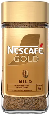 Produktbild von Nescafé Gold mild | löslicher Kaffee | 200g-Glas