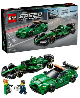 Produktbild von LEGO Speed Champions Aston Martin Safety Car & AMR23, Spielset mit 2 Spielzeug-Autos, Bauset für Kinder mit 2 Minifiguren, Geschenk für Jungen und Mädchen 76925