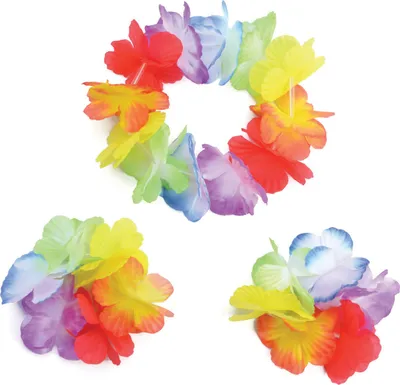 Produktbild von Hawaiianische Armbänder/Fußkettchen als Kostümzubehör
