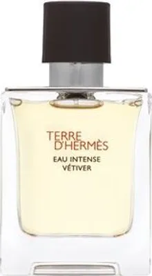 Obrázek produktu pro Hermes Terre d'Hermès Eau Intense Vetiver, Pánské, 50 ml, Nedoplnitelná lahvička, Sprej, Alcohol, Aqua (Water), Parfum (Fragrance), Limonene, Ethylhexyl Methoxycinnamate, Butyl..., 1 kusů