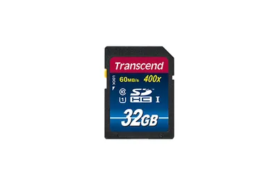 Produktbild von Transcend 32GB SDHC Class 10 UHS-I, 32 GB, SDHC, Klasse 10, NAND, 90 MB/s, Class 1 (U1)