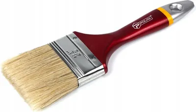 Zdjęcie produktu dla Pędzel płaski malarski EURO naturalne włosie 6.3 cm Polax