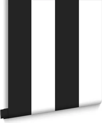 Produktbild von Superfresco Easy Vlies Tapete Streifen schwarz weiß 10 m x 0.52 m