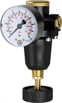 Zdjęcie produktu dla Regulator stałego ciśnienia Riegler z manometrem, BG 1, G 3/8, 0,5 - 10 barów