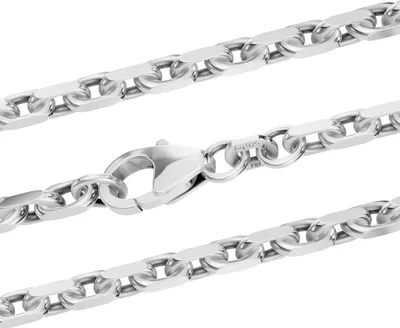 Produktbild von Ankerkette diamantiert Länge 60cm - Breite 3,1mm - 925 Silber