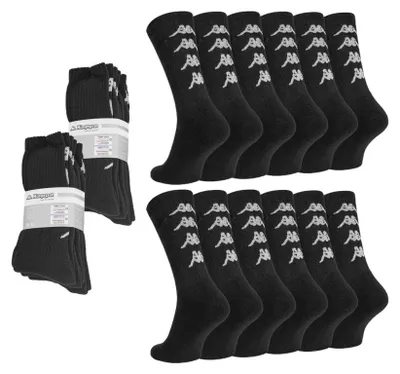 Produktbild von Kappa Lange Baumwollsocken 6er-Pack Gr. 39/42 Schwarz