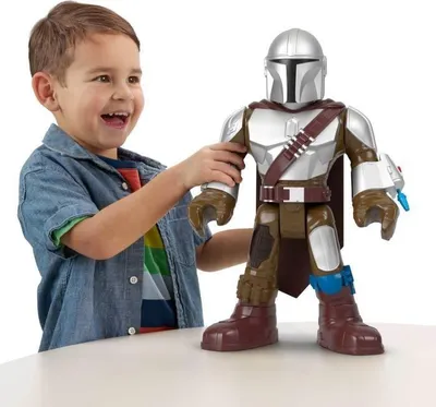 Produktbild von Action-Figur The Mandalorian Imaginext Star Wars, 40 cm, Bewegliche Figur, Mit Projektilwerfer