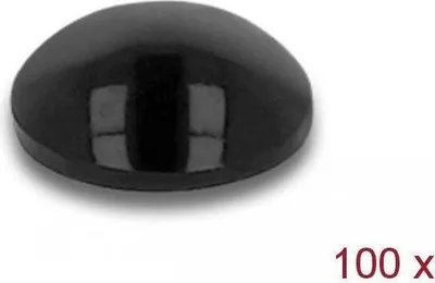 Produktbild von DeLOCK 18306, Schwarz, Thermoplastisches Elastomer (TPE), Rund, 5 mm, 2 mm, 100 Stück(e)