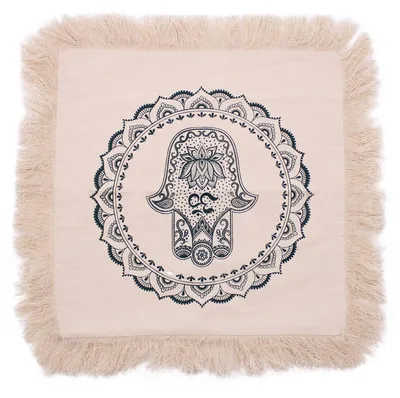 Immagine prodotto di Cuscino Hamsa Mandala - 45x45 cm - verde
