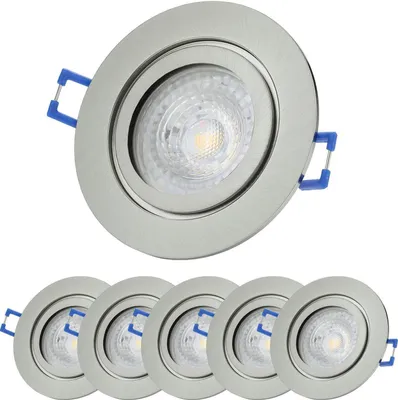 Produktbild von Sweet LED Einbaustrahler Bad dimmbar chrom spots Aluminium IP44 7W 6er