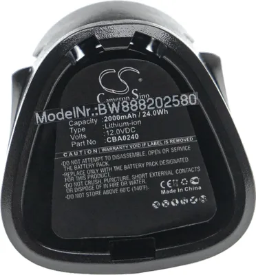 Produktbild von vhbw Akku kompatibel mit EGO CHT2001E Cordless Shrub, CHT2001E Grass Shears Werkzeug (2000 mAh, Li-Ion, 12 V)