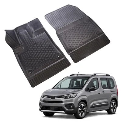 Image de Tapis De Sol en Caoutchouc 3D Compatible avec Toyota Proace City Depuis 2021 2pcs