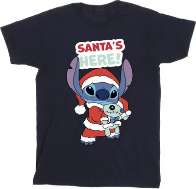 Produktbild von Disney - "Santa's Here" T-Shirt für Herren BI33730 (3XL) (Marineblau)