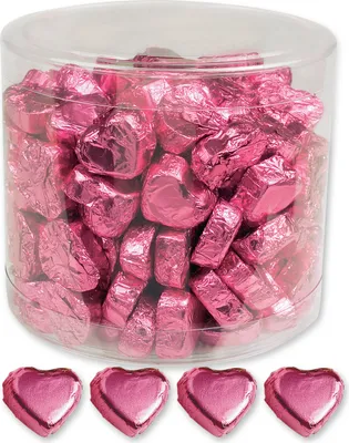Produktbild von Günthart 150 rosa Herzen aus Schokolade