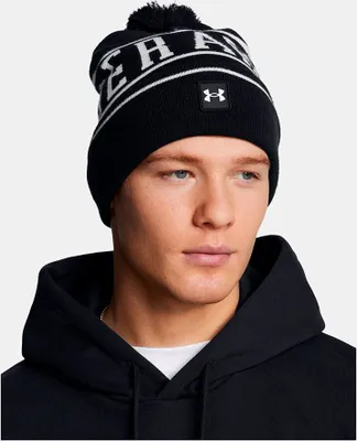 Image de Under Armour M Halftime Pom Beanie - black, Taille:-