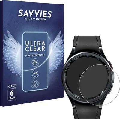 Produktbild von 6x Für Samsung Galaxy Watch 6 Classic (47 mm) Schutzfolie Savvies Displayschutz Display Schutz Folie Klar Transparent