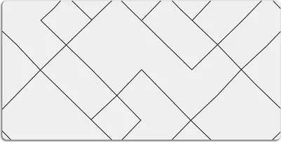 Produktbild von Schreibtischmatte Tischunterlage 100x50 cm Mauspad - Linien und Quadrate