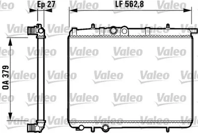 Produktbild von VALEO Kühler, Motorkühlung  732910