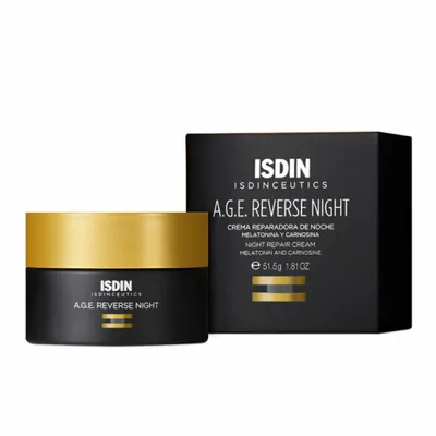 Zdjęcie produktu dla ISDIN ISDINCEUTICS A.G.E. Reverse Night, Krem na noc, Kobiety, Skóra uniwersalna, Twarz, Naprawa, Kojąca, 50 g