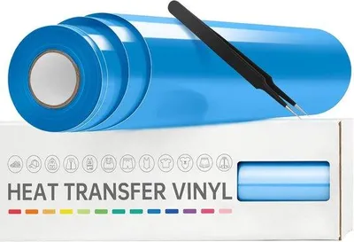 Produktbild von Famanu Wärmeübertragungs-Vinylrolle 30,5 cm x 7,6 m - Himmelblau