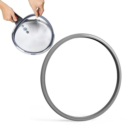 Dichtungsring 22 cm Silikon für Schnellkochtöpfe, Ersatzteil, grau